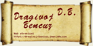 Dragivoj Bencuz vizit kartica